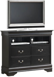 Glory Furniture Louis Phillipe Black Media Chest