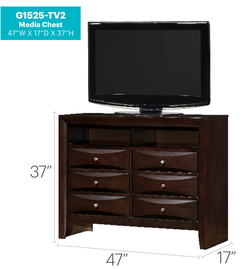 Glory Furniture Marilla White Media Chest