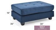 Glory Furniture Malone Mocha Ottoman