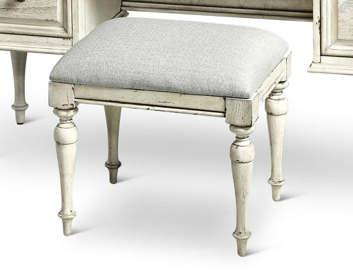 Steve Silver Highland Park Cathedral White Vanity Bench