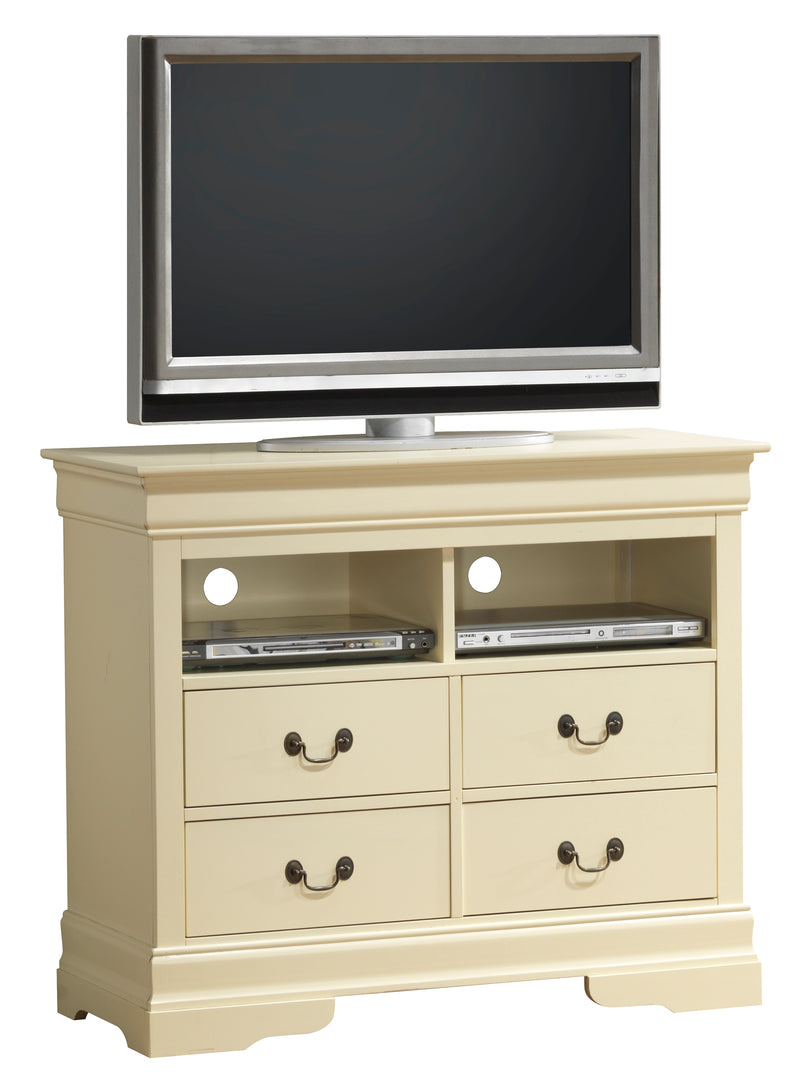 Glory Furniture Louis Phillipe Beige Media Chest