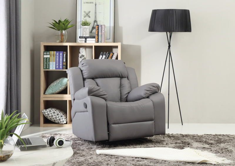 Glory Furniture Daria Dark Brown Rocker Recliner