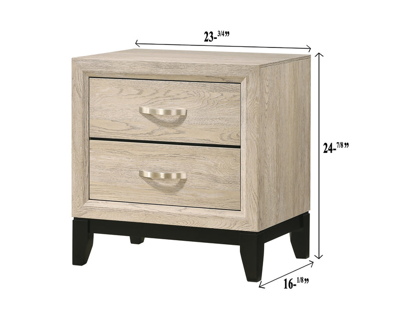 Crown Mark Akerson Grey Night Stand