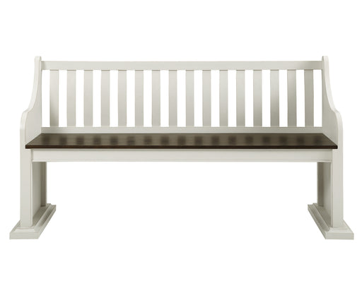 Steve Silver Joanna Ivory Mocha Bench with Back