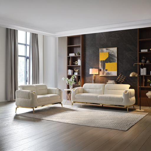 Galaxy Home Zoe Cream 2pc Living Room Set