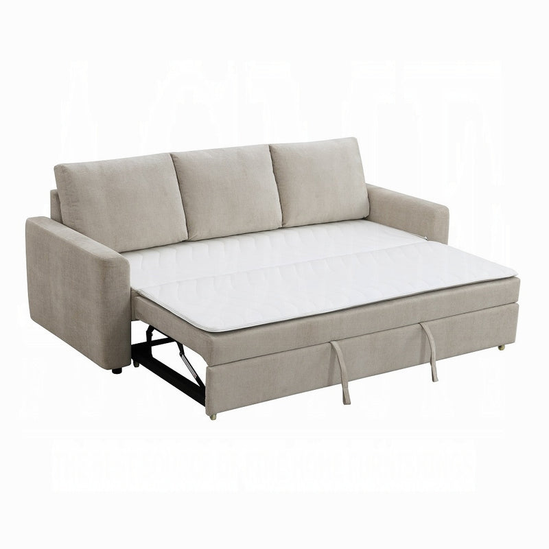 Acme Furniture Leira Beige Sleeper Sofa