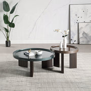 Acme Furniture Lakita Blackish Green Dark Blond 3pc Coffee Table Set