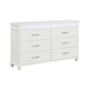 Home Elegance Kidman White Dresser