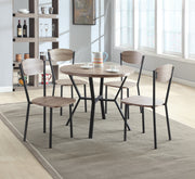 Crown Mark Blake Greywash 5pc Round Dining Room Set