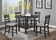 Crown Mark Guthrie Counter Height Table With Lazy Susan