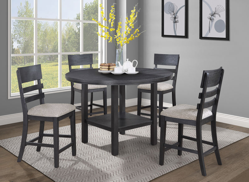 Crown Mark Guthrie Counter Height Table With Lazy Susan