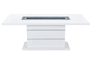 Global Furniture Monaco Light Grey White Dining Table