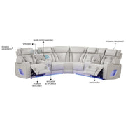 Galaxy Home Fortuner Gray Sectional