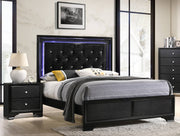 Crown Mark Micah Black Night Stand