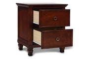 New Classic Furniture Tamarack White 2 Drawer Nightstand