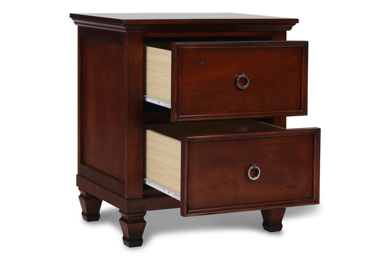 New Classic Furniture Tamarack White 2 Drawer Nightstand
