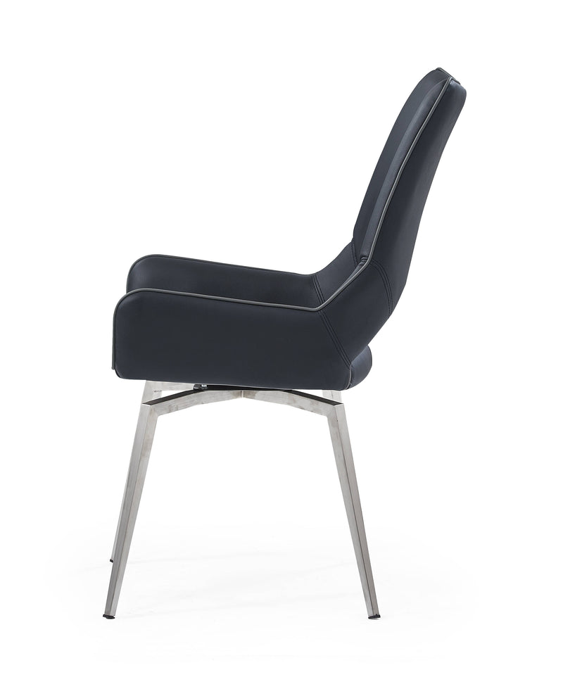 2 Global Furniture D4878 Black Dining Chairs