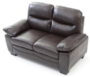 Glory Furniture Marta Black Faux Leather Loveseat