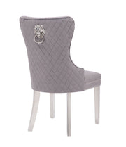 2 Galaxy Home Simba Black Dining Chairs with Stainless Steel Legs