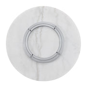 Steve Silver Arken White Marble 18 Inch Lazy Susan