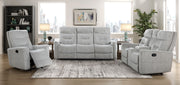 Home Elegance Lyndon Gray 3pc Living Room Set