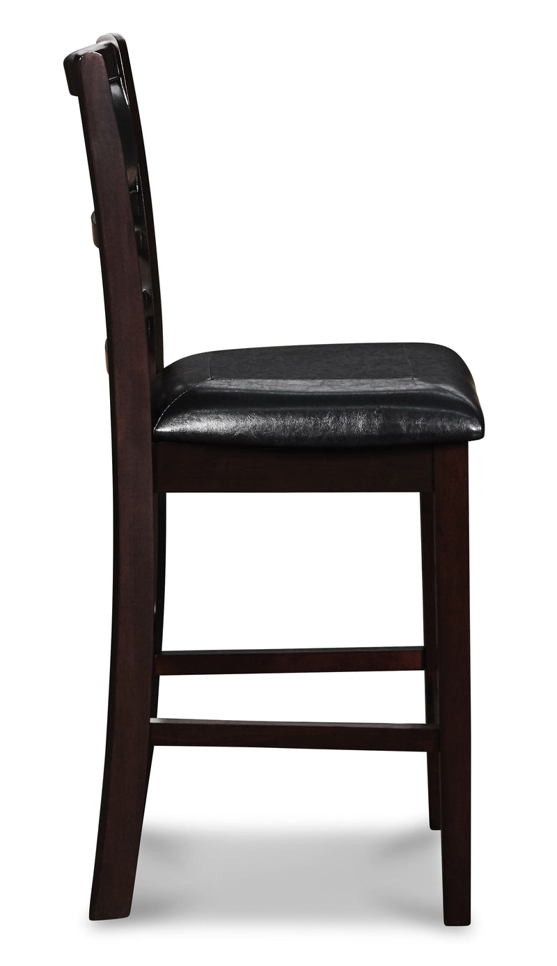 New Classic Furniture Gia Brown Round 5pc Counter Height Set