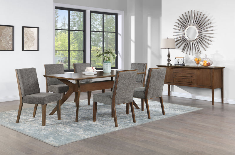 Steve Silver Quinn Chestnut 7pc Dining Set