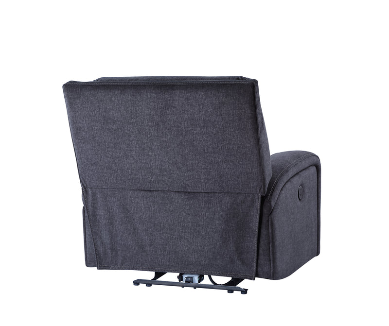 Steve Silver Lovell Charcoal Power Reclining Chair