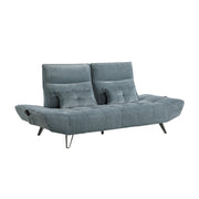 Home Elegance Quonsett Blue Sofa with Adjustable Headrests