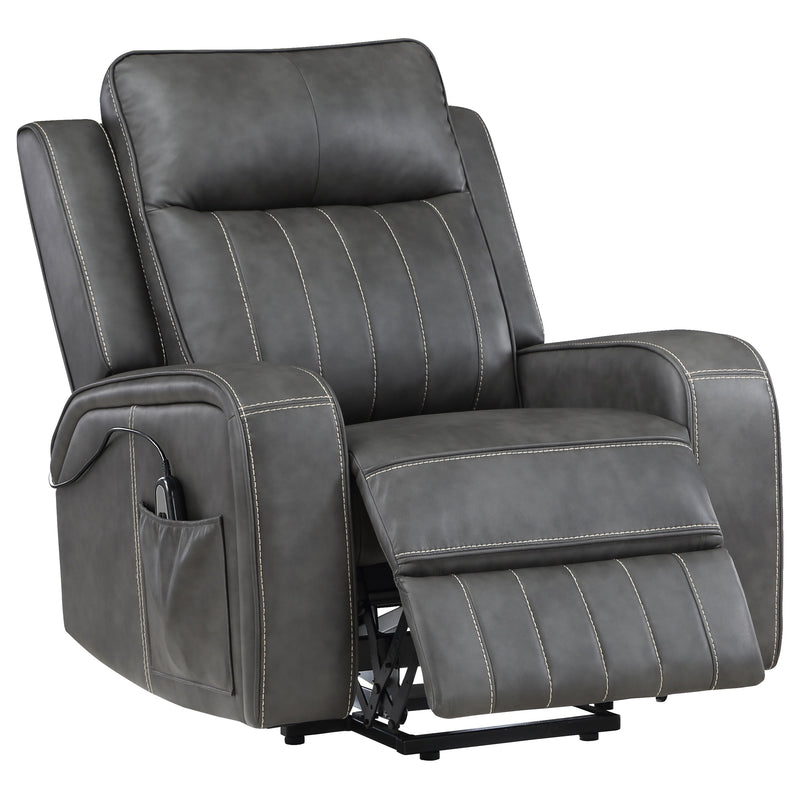Coaster Furniture Raelynn Grey Power Lift Recliner Chair