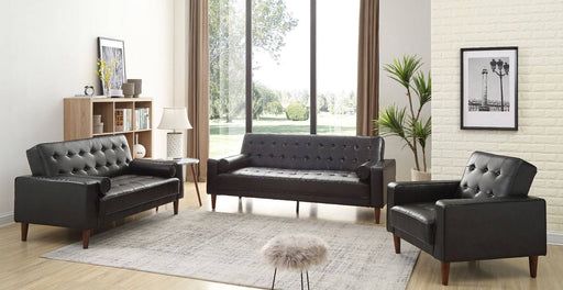 Glory Furniture Andrews Black 3pc Living Room Set