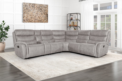 New Classic Furniture Kamari Gray 3pc Manual Sectional