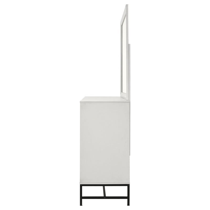 Coaster Furniture Sonora White Dresser with Mirror