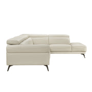Home Elegance Giselle Beige 2pc Sectional with Right Side Chaise