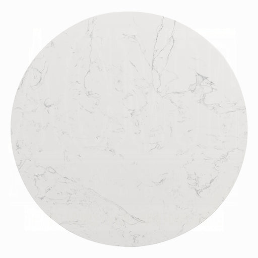 Acme Furniture Jaramillo White Natural Black End Table