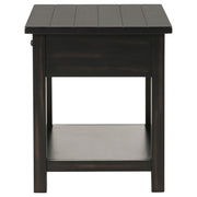 Coaster Furniture Payne Distressed Java Black 1 Drawer End Table
