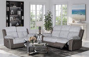 Global Furniture U5050 Grey Reclining Sofa