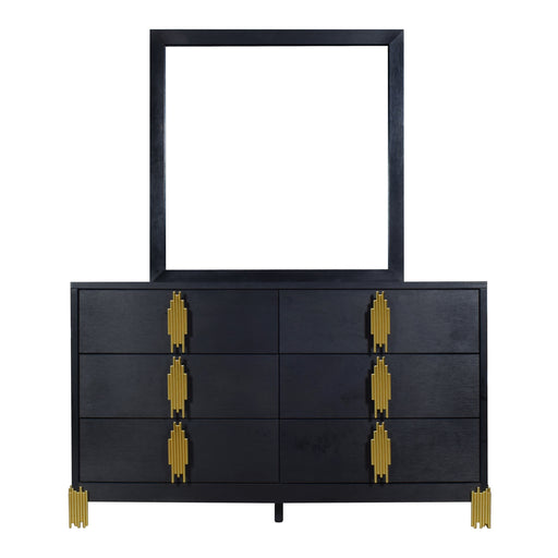 New Classic Furniture Empire Black Dresser And Mirror