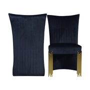 2 New Classic Furniture Empire Black Dining Chairs