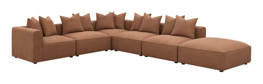 Coaster Furniture Jennifer Terracotta 6pc Modular Sectional