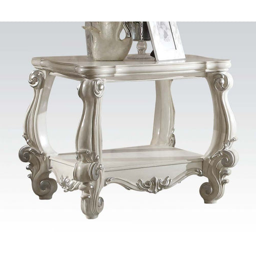 Acme Furniture Versailles Bone White Wood 3pc Coffee Table Set