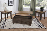 Steve Silver Bear Creek Caramel Sable 3pc Lift Top Coffee Table Set