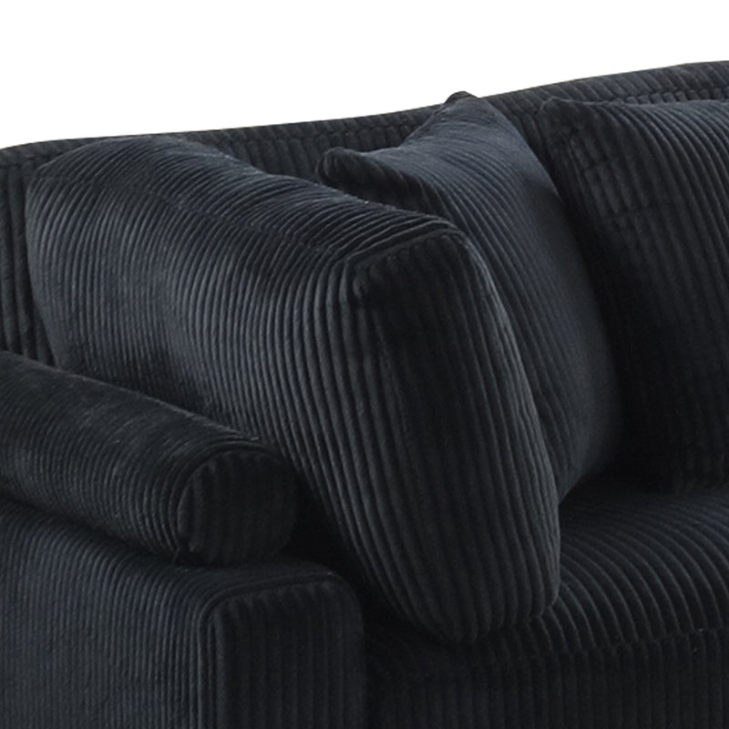 Galaxy Home Bentley Black Corner Wedge