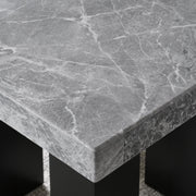 Steve Silver Camila Gray Square Marble Top Counter Height Table