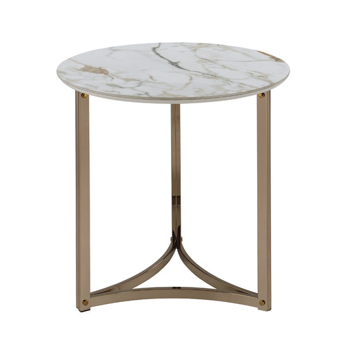 Acme Furniture Aziz Champagne End Table