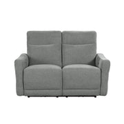 Home Elegance Edition Gray 2pc Power Living Room Set