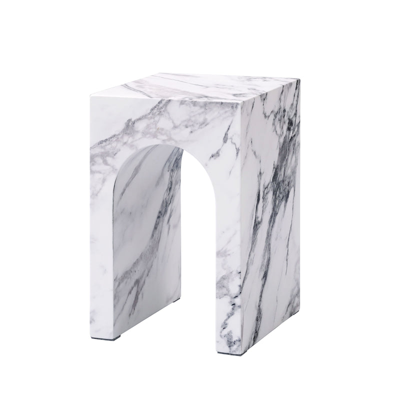 Acme Furniture Fritzy White 3pc Coffee Table Set with Square End Table