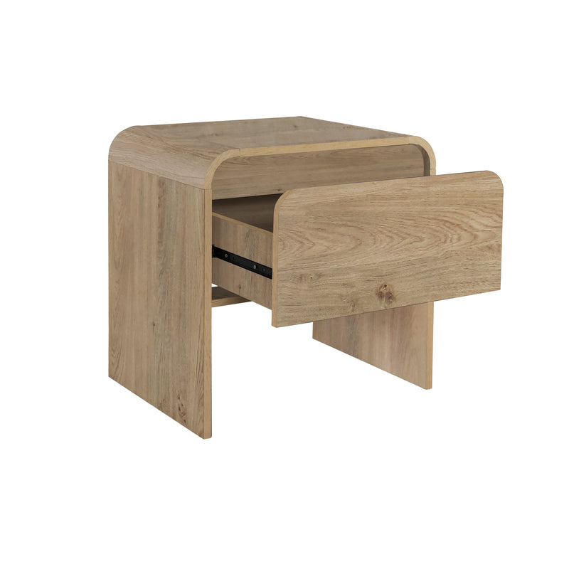 New Classic Furniture Mara Walnut One Drawer End Table