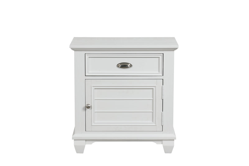 New Classic Furniture Jamestown White Nightstand