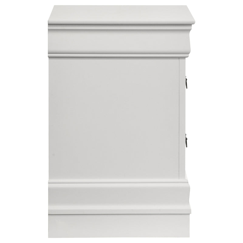 Coaster Furniture Louis Philippe White Nightstand